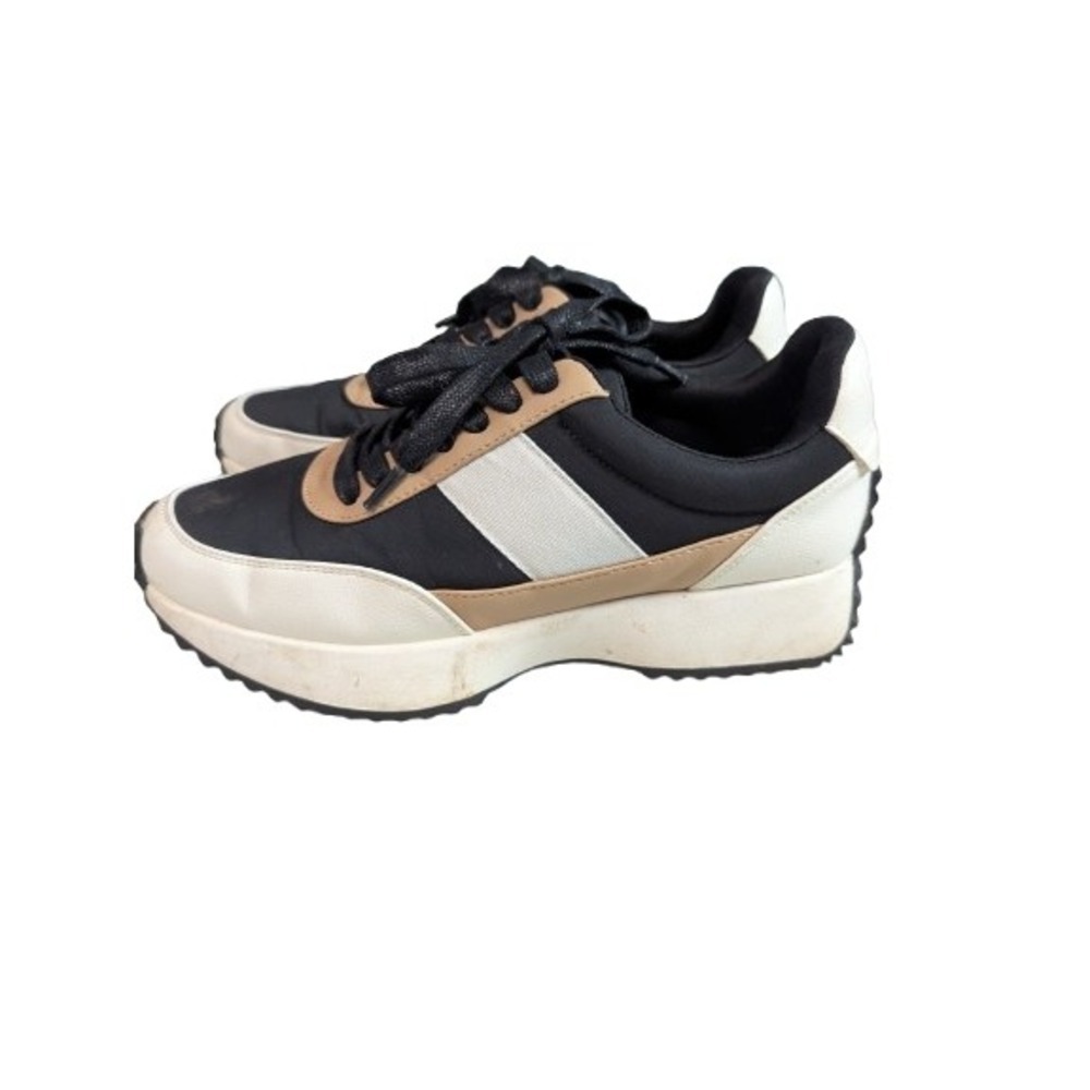 Dolce Vita Women's Black Tan White Chunky Sole Sneakers Athletic Shoe Size 6.5 - Picture 1 of 8